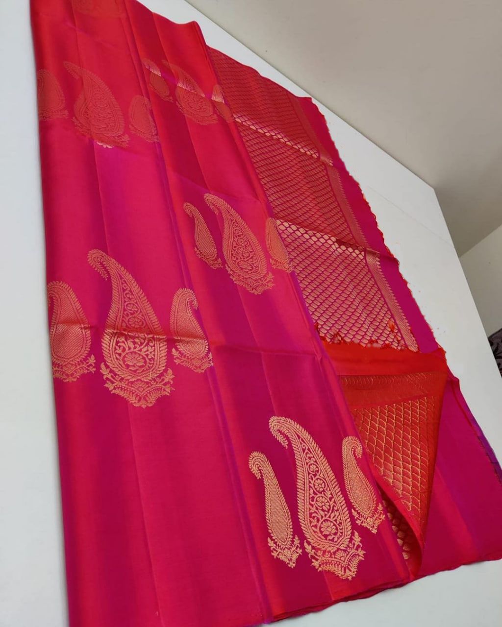 Ritika Gold Zari Designer Pure Lichi Kanchipuram Silk Sarees